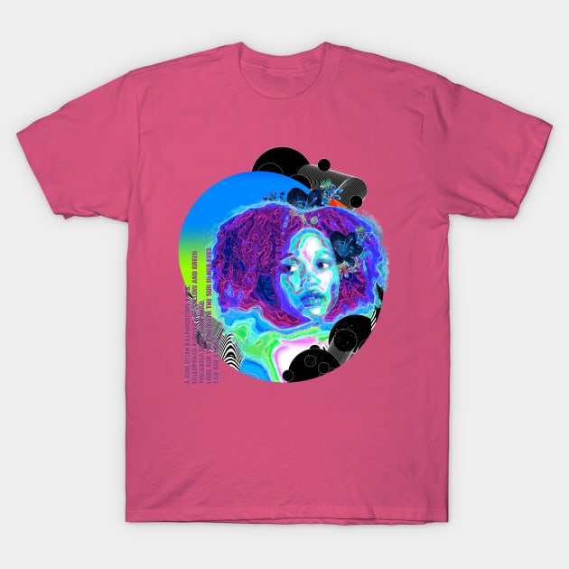 Kaleidoscope Girl T-Shirt by flotantte